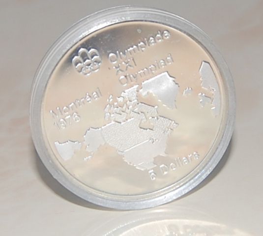 Die 5-Dollar-Silbermünze aus Kanada zur Olympiade in Montreal (1973–1976)