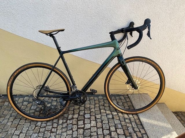 Gravel Bike Scott Addict Carbon Grün Metallic gebraucht