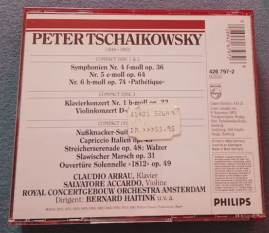 Box-Set Tschaikowsky - Die Meisterwerke von Bernard Haitink | CD | Zustand gut