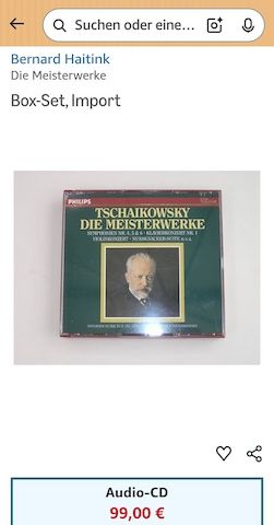 Box-Set Tschaikowsky - Die Meisterwerke von Bernard Haitink | CD | Zustand gut