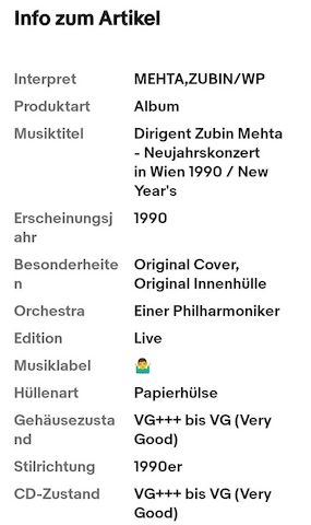 Dirigent Zubin Mehta - Neujahrskonzert in Wien 1990 / New Year's Concer 1990