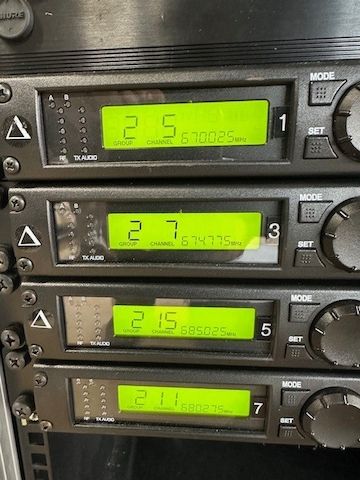Shure ULXP receiver 662 – 698 MHZ
