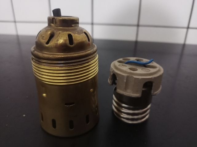 E40 Lampenfassung Messing Keramik Vossloh Fassung