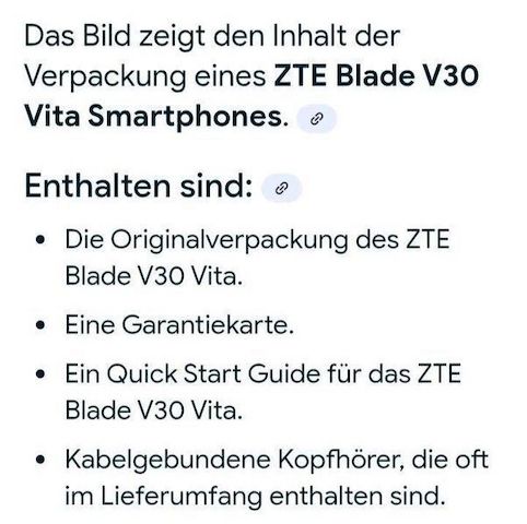 ZTE BLADE V30 VITA (Dual Sim!) 3GB/128GB GRAU 