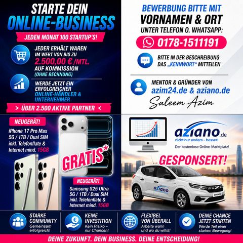 Gründe dein startup in Homeoffice Online -Business eBay amazon