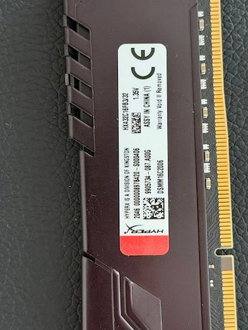 64GB HyperX Fury DDR4 RAM 2x32GB 3200MHz CL16 HX432C16FB3/32 Kingston