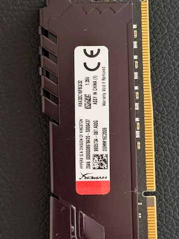 64GB HyperX Fury DDR4 RAM 2x32GB 3200MHz CL16 HX432C16FB3/32 Kingston