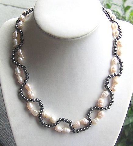 Edelsteinkette, einzigartiges Design, Handarbeit