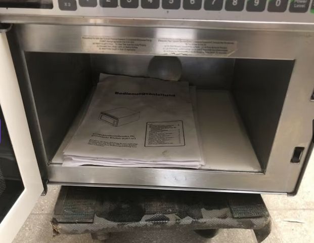 Mikrowelle Menümaster DEC18E2 Gastro Edelstahl 220V
