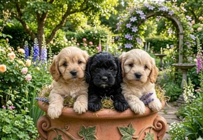 Wunderschöne F1-Cavapoo-Welpen – ab sofort abgabebereit