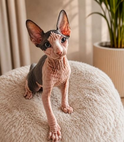 wunderschönen Sphynx-Kätzchen