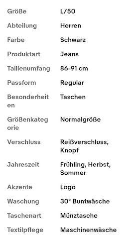 Herren Jeans Hose
