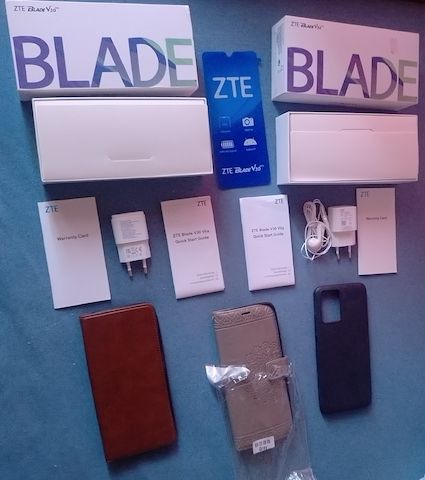 Zubehör: ZTE BLADE V30 VITA 8030 Handy Hüllen Stecker Kopfhörer Handbuch