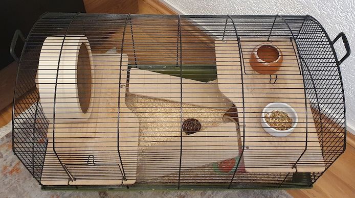 Käfig für Zwerghamster Hamster Kleintier mit Zubehör