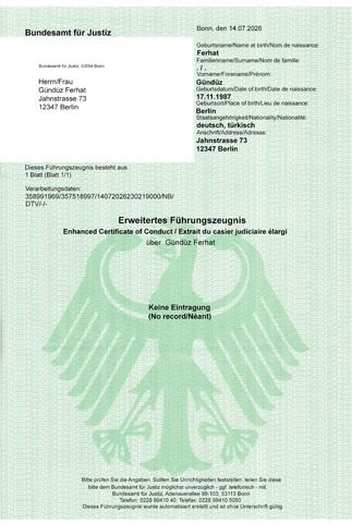 Polizeiliches Führungszeugnis ohne Einträge usw kaufen(Watsap:+4915211907636)