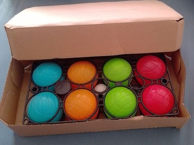 Boule/Boccia Spiel Set mit 8 Kugeln im Tragekoffer Boule Petanquekugeln (NEU) 