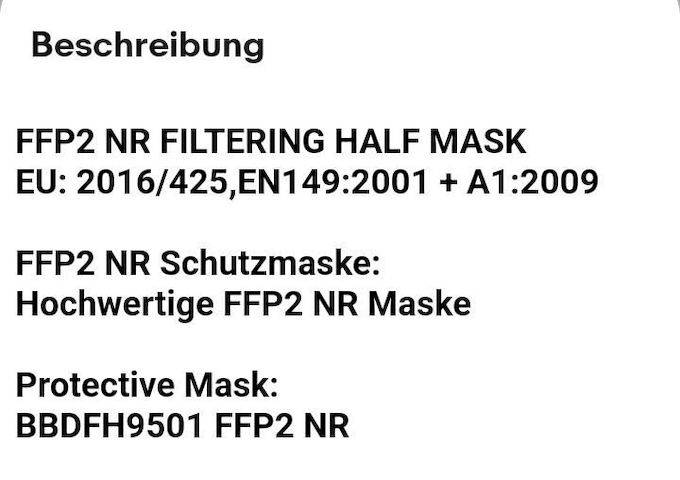 FFP2-Schutzmasken: Mund-Nasen-Schutz (NEU) 