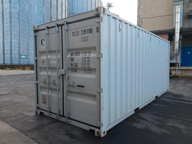 20-Fuß-Seecontainer, Lagercontainer ✅ Neu ✅ RAL 5010