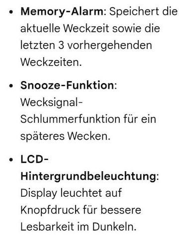 MEMO ALARM CLOCK MEMO-WECKERUHR