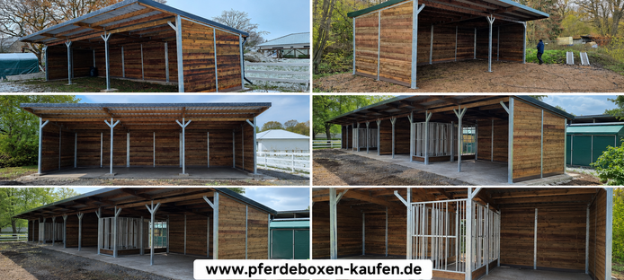 Pferdeunterstände & Weidehütten - stabiler Wetterschutz | Offenstall kaufen