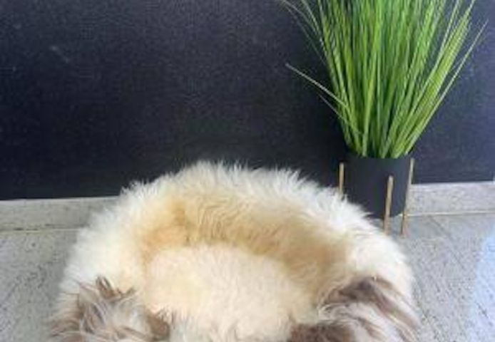Katzenbetten aus natürlichem Schaffell, Premium