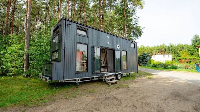 Gartenhaus Container Home auf Rädern, Tiny House, Büro-Modul