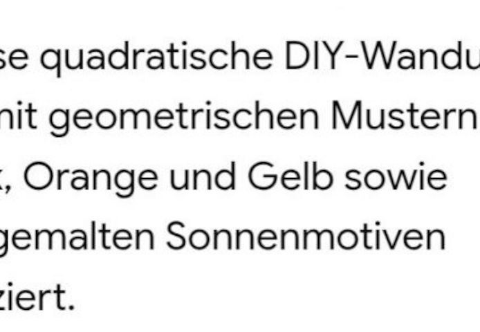 Bunte Handgemachte Wanduhr