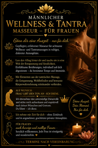 Erotik Masseur - sucht Sie  Erot-Bekanntschaft  München