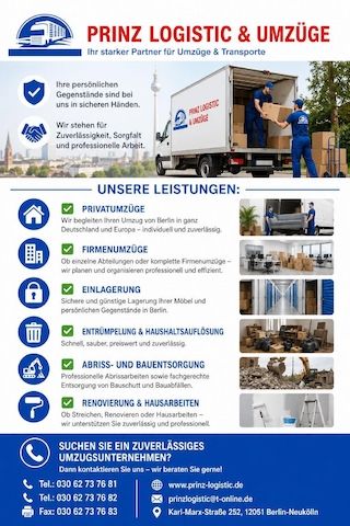 Prinz Logistic Ihr starker Partner bei Umzügen