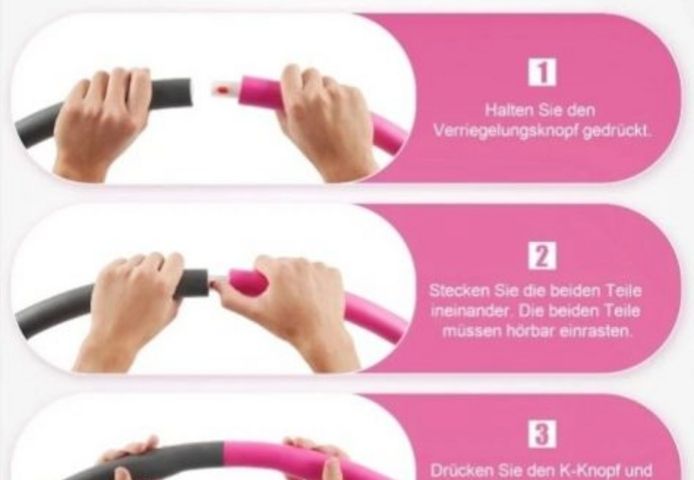 8 Teile Hula Hoop Fitness Reifen Schaumstoff Bauchtrainer Fitnesstraining