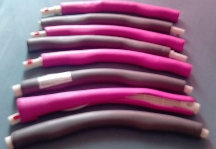 8 Teile Hula Hoop Fitness Reifen Schaumstoff Bauchtrainer Fitnesstraining
