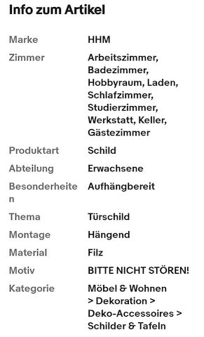 2 Stück HHM komm rein Schild bitte nicht stören Schild