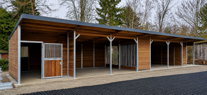 Heuraufe für Pferde | Futterplatz für Weide & Paddock | Pferderaufe