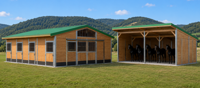 Weidehütten für Pferde kaufen | Robuste Pferdeunterstände für Weide & Paddock