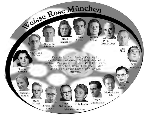 Weisse Rose - Dauer - Ausstellung, weltweit einzigartig und einmalig (Schenkung)