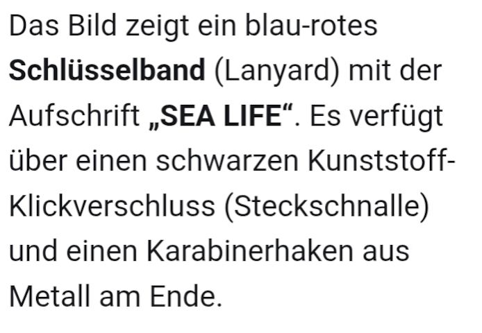 Schlüsselband: SEA-LIFE