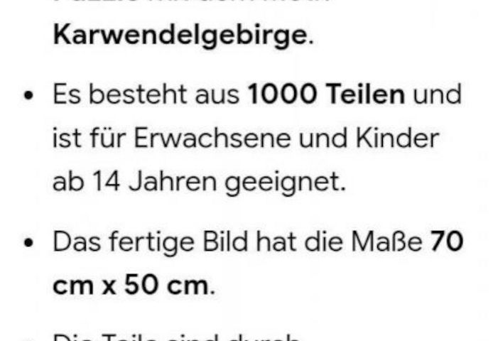 Ravensburger Puzzle 192168 – 1000 Teile Krawendelgebirge in Österreich