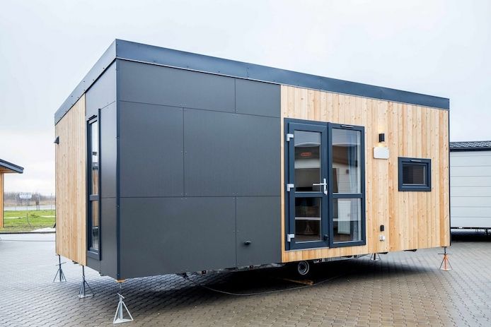 Gartenhaus Container Home auf Rädern, Tiny House, Büro-Modul