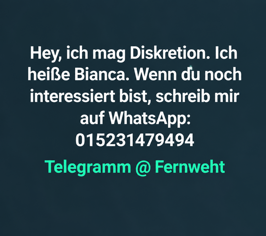 Ich bin offen für ONS-Treffen 