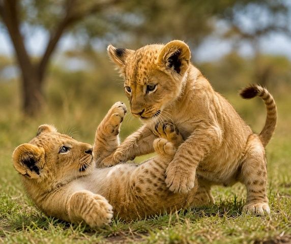 Löwen- und Tigerbabys zur Abgabe