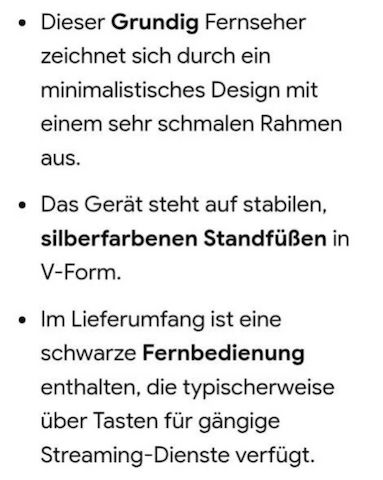 Grundig 32 GHB 5740 BK HD LED Fernseher, Als Ersatzteil/defekt