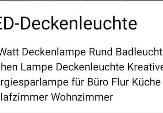 LED Deckenleuchte
