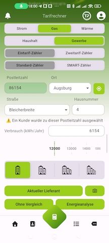 ich verkaufe Strom und Gas