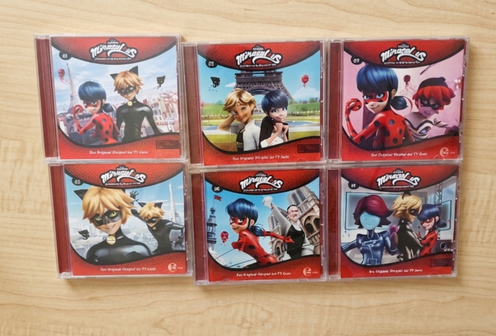 6 Ladybug Miracules Hörspiel CD's