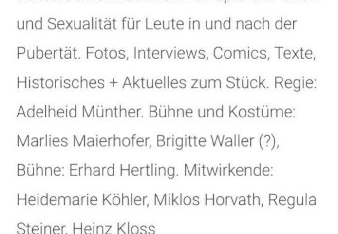 Daumen Kino: WAS HEIßT HIER LIEBE ? Kinder- und Jugendtheater Rote Grütze 1978
